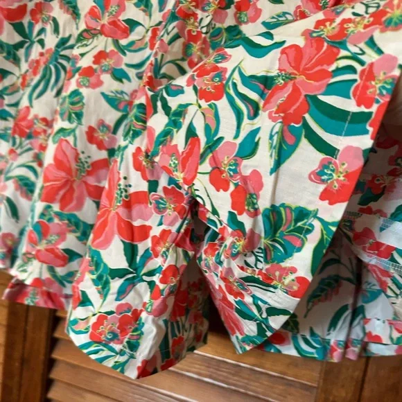 Bernie Dexter pinup style hibiscus skort size 1X - Picture 8 of 11